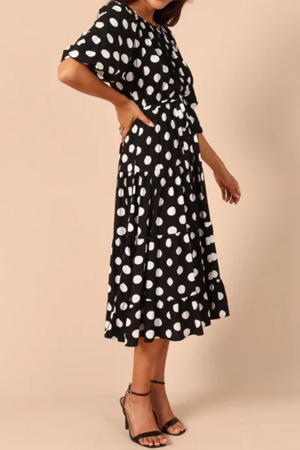 Dottie Tie Waist Midi Dress