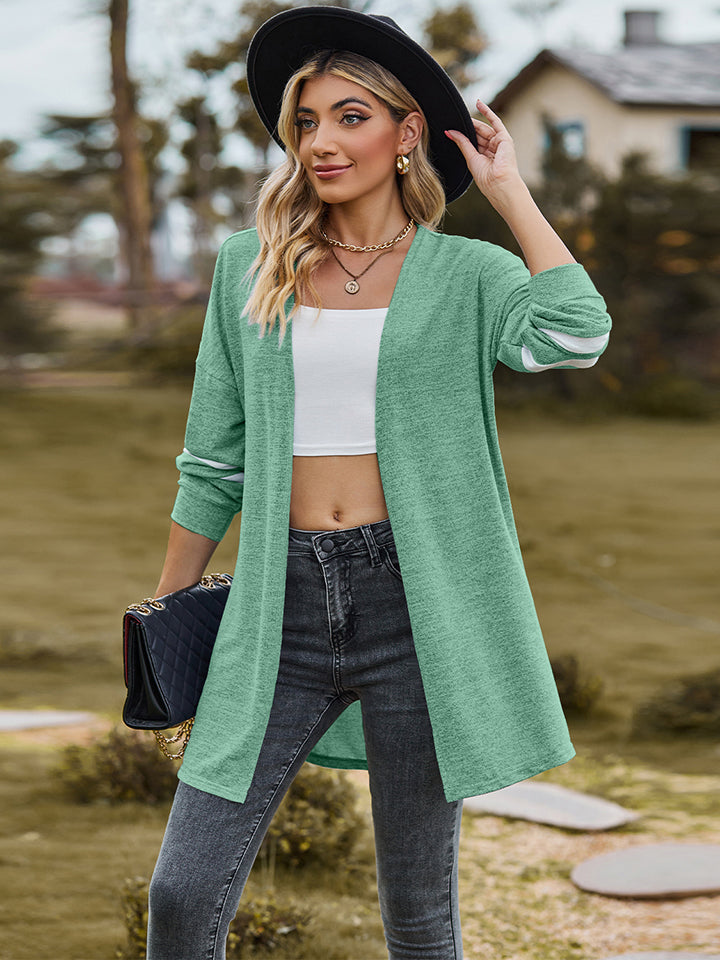 Long Double Stripe Cardigan