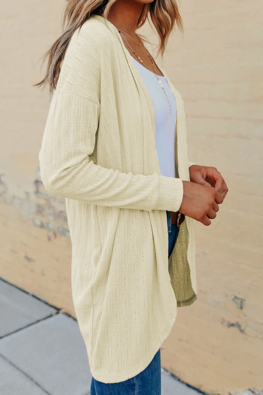 Curve Hem Cardigan
