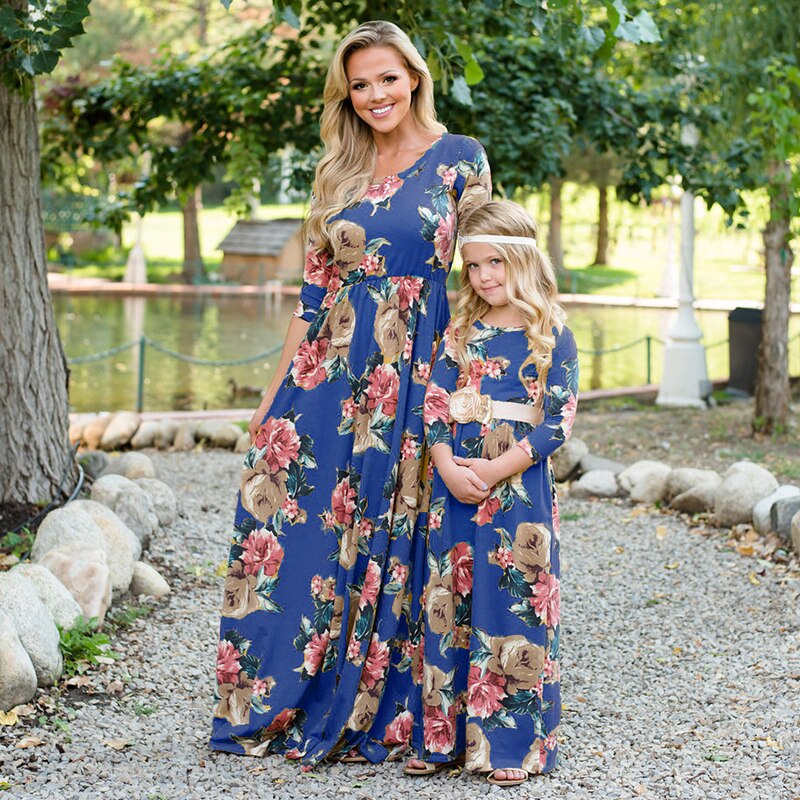 Brilliant Blooms Maxi Dress Mommy & Me