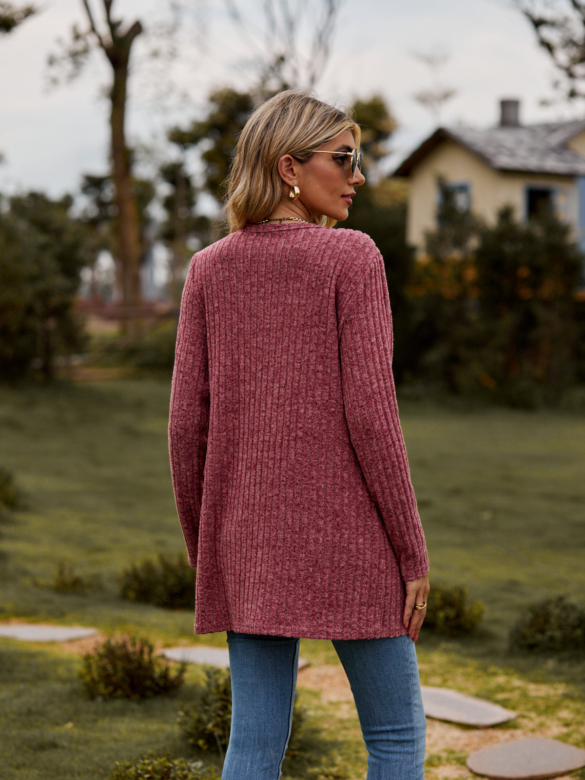 All The Seasons Button-Up Cardigan with Pockets