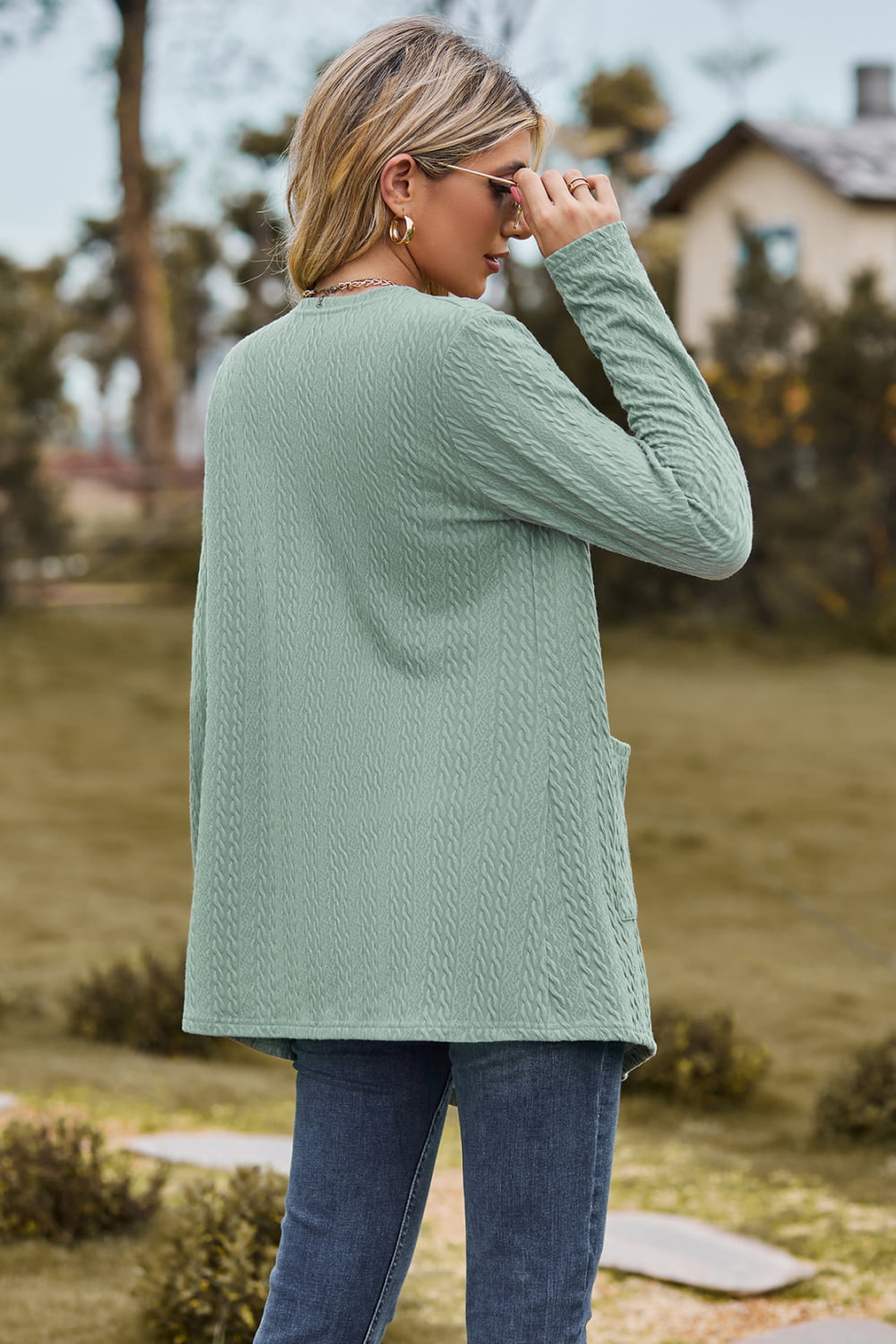 Simple & Easy Cable-Knit Cardigan