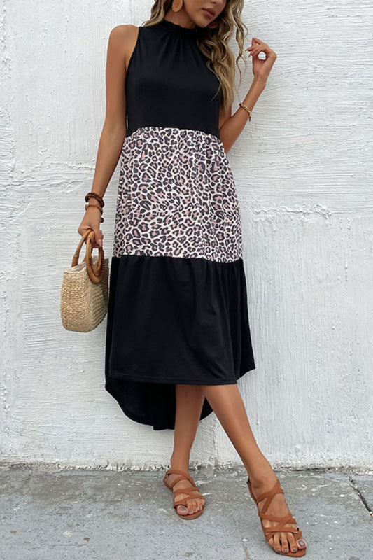 Maxine Contrast Sleeveless Maxi Dress