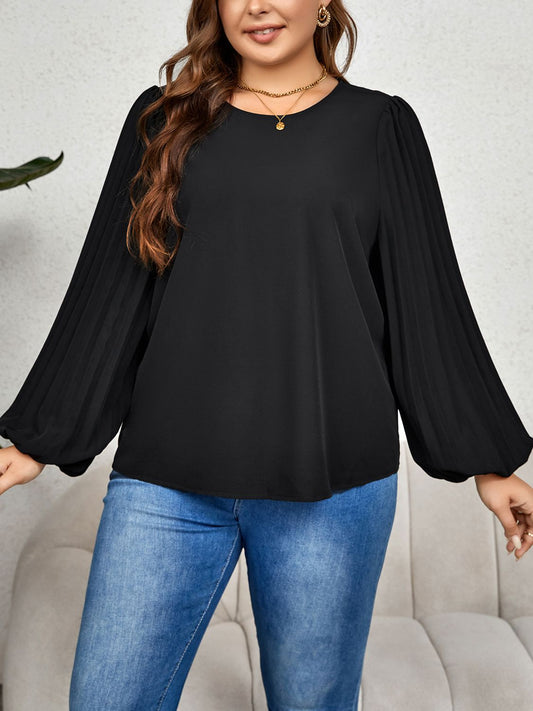 Puff Sleeve Blouse Full Size