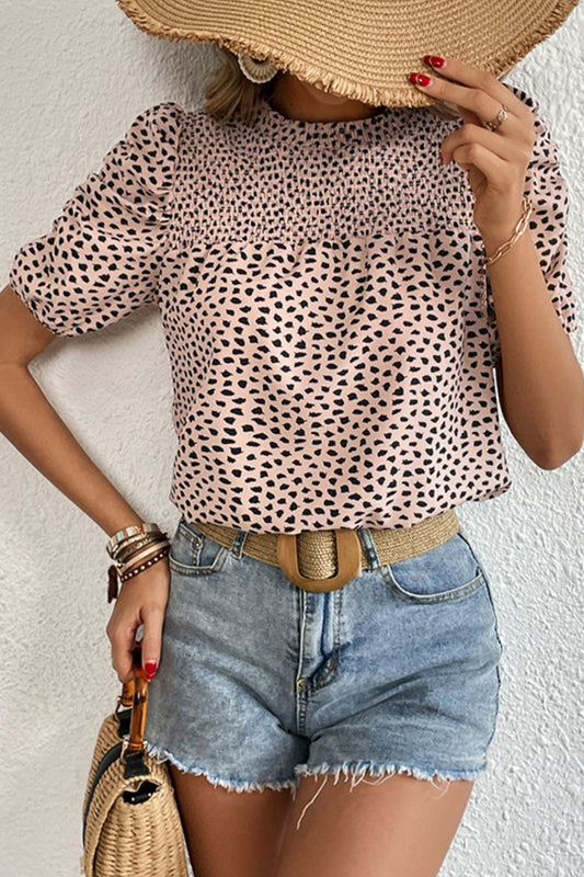 Piper Smocked Puff Sleeve Blouse