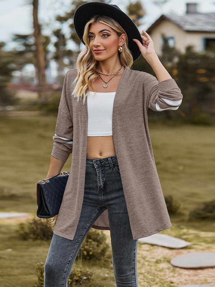 Long Double Stripe Cardigan