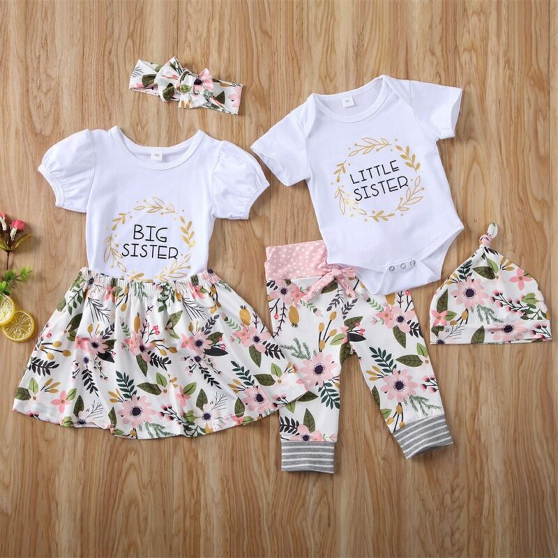 Girls~Newborn-Toddler-Baby~Matching Floral Outfits