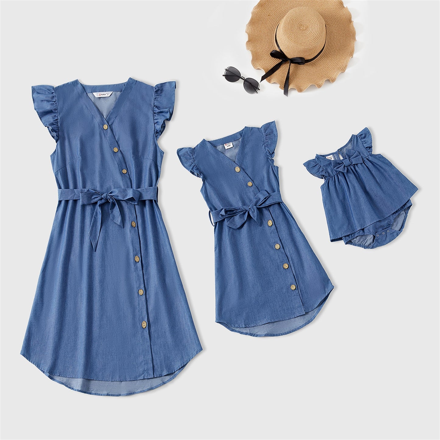 Patty Cake Flutter Sleeve Mommy & Me Dress