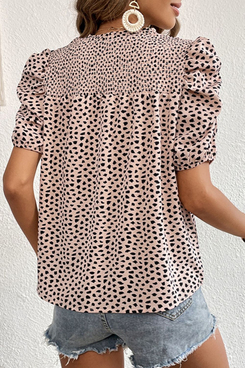 Piper Smocked Puff Sleeve Blouse
