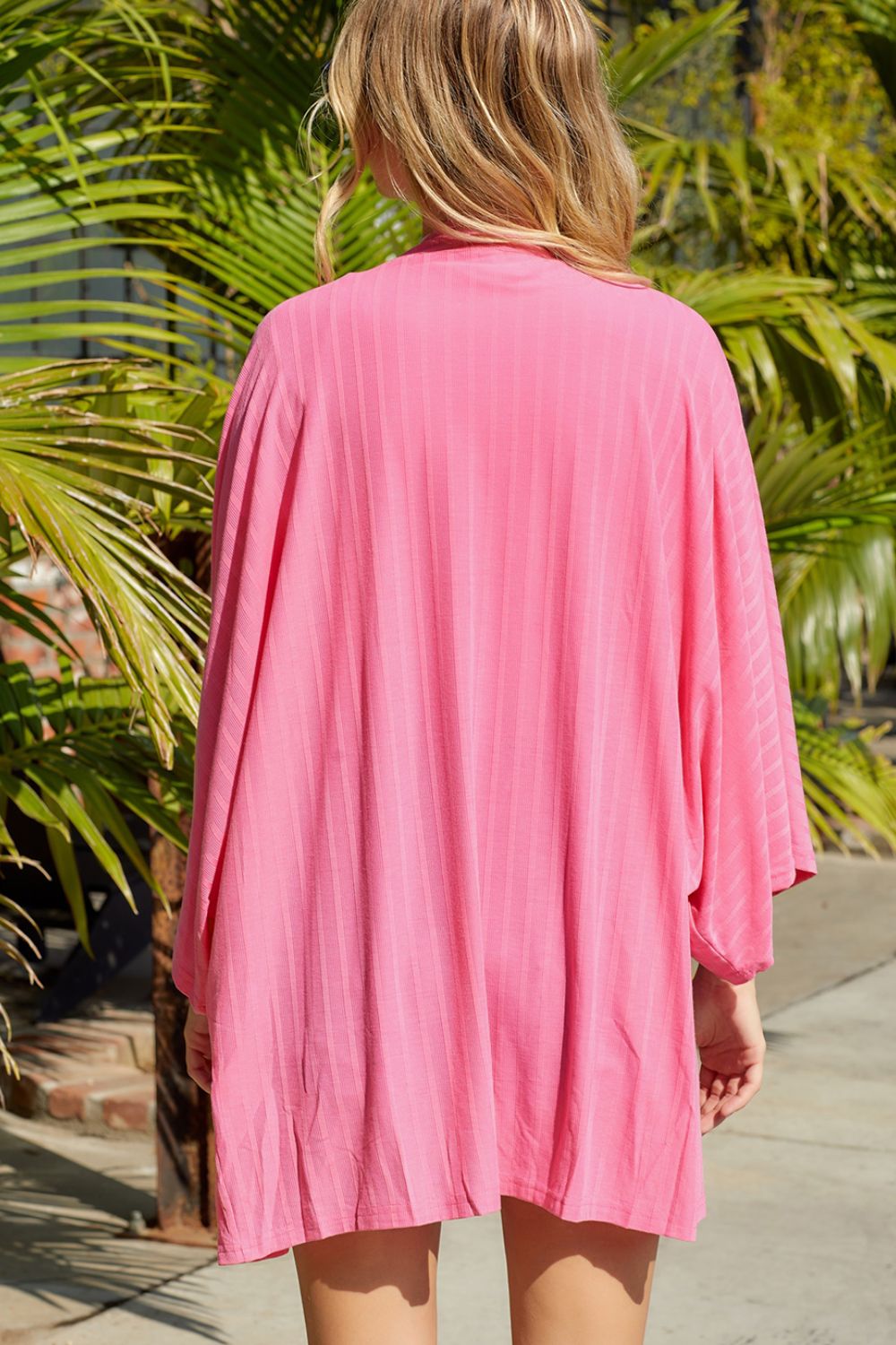 Pretty in Pink Dolman Sleeve Cardigan